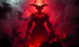 A towering figure with fiery crimson skin and horns, the "setan merah" stands tall amidst a swirling vortex of dark energy. Lit by an ominous red glow, its piercing gaze commands attention as it looms over a dimly lit, foreboding landscape. Billowing smoke and ominous shadows surround the demonic entity, creating an atmosphere of foreboding and unease. The composition is framed by a dramatic, cinematic lens, emphasizing the imposing presence of this mythical creature. This image captures the intensity and power of the "setan merah," perfectly complementing the "Rekap Performa MU di Pekan-Pekan Awal Musim" section of the article. A towering figure with fiery crimson skin and horns, the "setan merah" stands tall amidst a swirling vortex of dark energy. Lit by an ominous red glow, its piercing gaze commands attention as it looms over a dimly lit, foreboding landscape. Billowing smoke and ominous shadows surround the demonic entity, creating an atmosphere of foreboding and unease. The composition is framed by a dramatic, cinematic lens, emphasizing the imposing presence of this mythical creature. This image captures the intensity and power of the "setan merah," perfectly complementing the "Rekap Performa MU di Pekan-Pekan Awal Musim" section of the article.