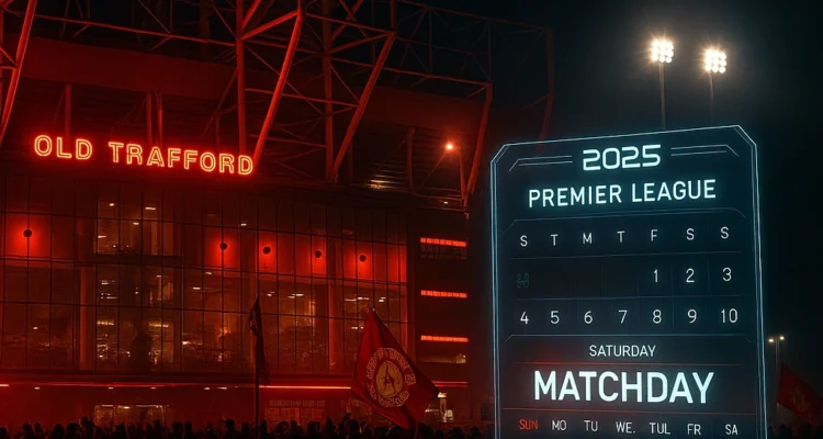 Gambar utama jadwal Manchester United Liga Inggris musim 2025 di Old Trafford